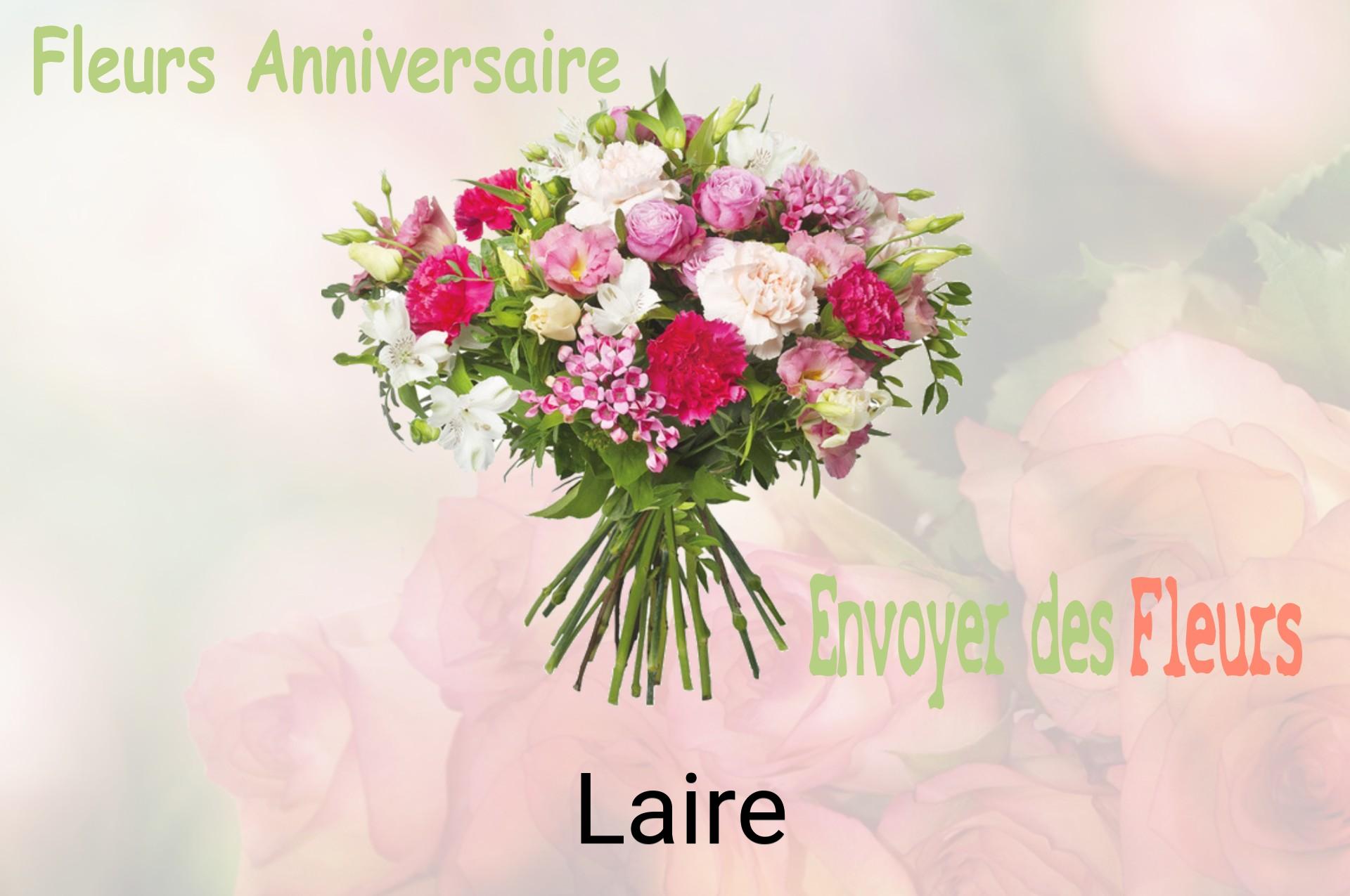 Bouquet de fleurs d’anniversaire livré à Laire